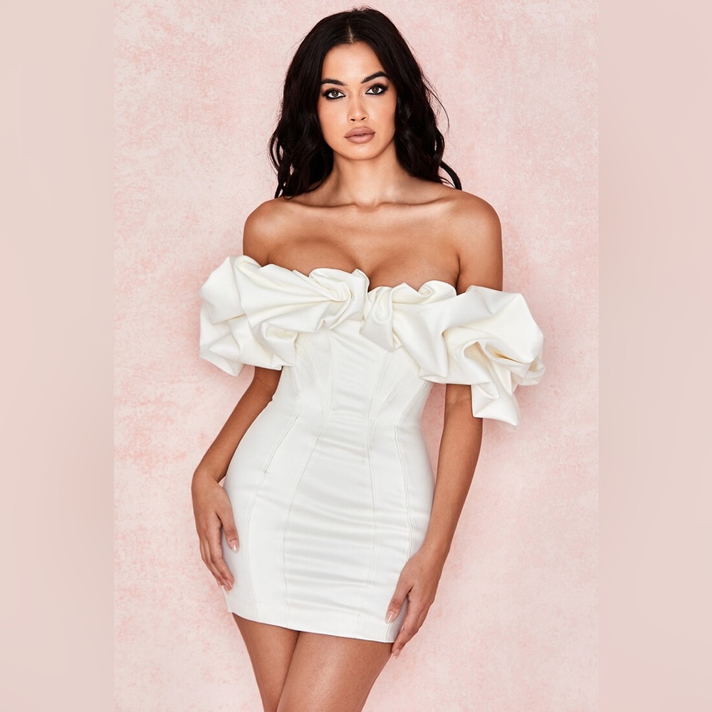 House of CB Selena Dress Medium, White